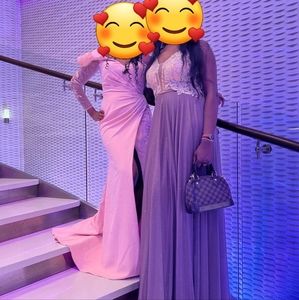 Rose evening gown